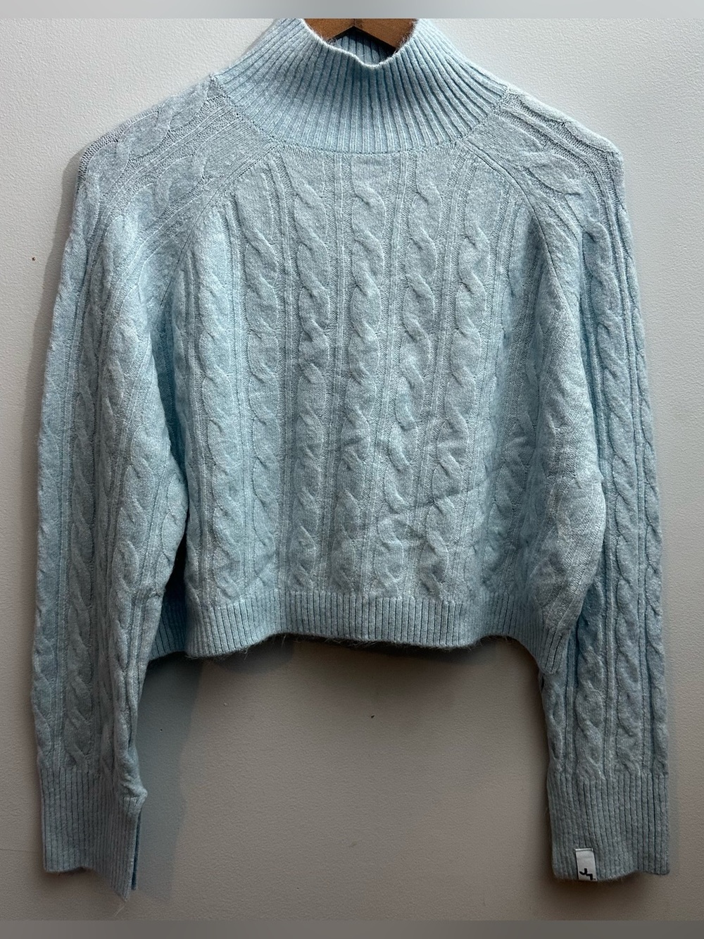 NWT Joy Lab Light Blue Long Sleeve Crop Sweater XXS